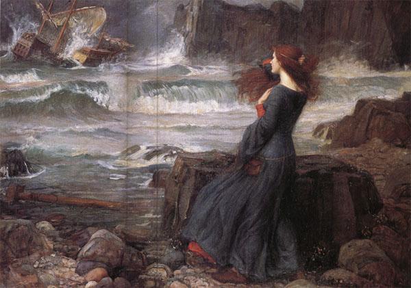 John William Waterhouse Miranda-The Tempest